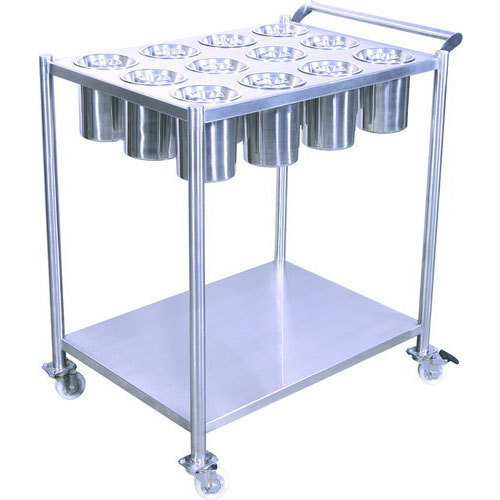 Silver 1 Shelve Kitchen Masala Trolley, Size/Dimensions: Standard