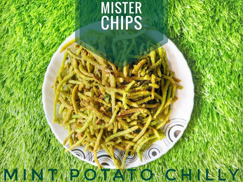 Potato Finger Chips - Mint (Pudina), Packaging Size: 200gms