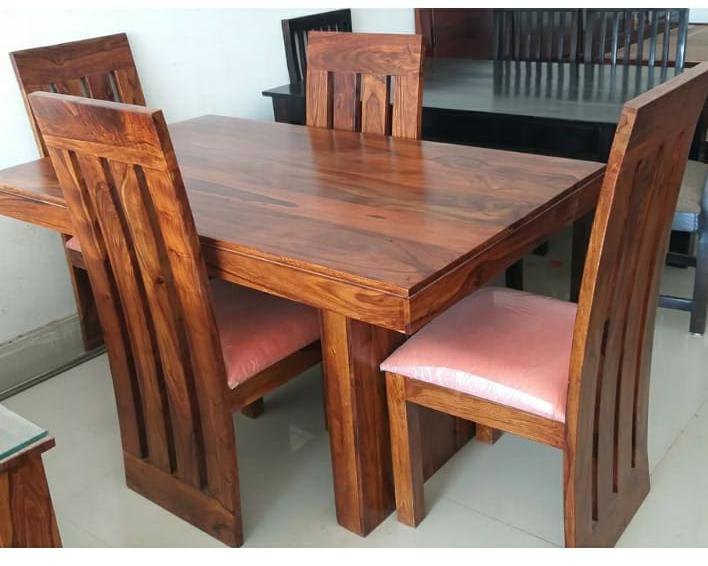 Adhunika Natural Sheesham 4 Seater Dining