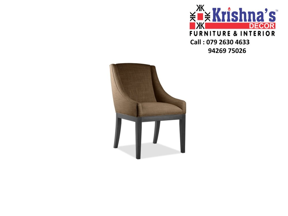 Brown Teak Wood Dining Chair, For Home