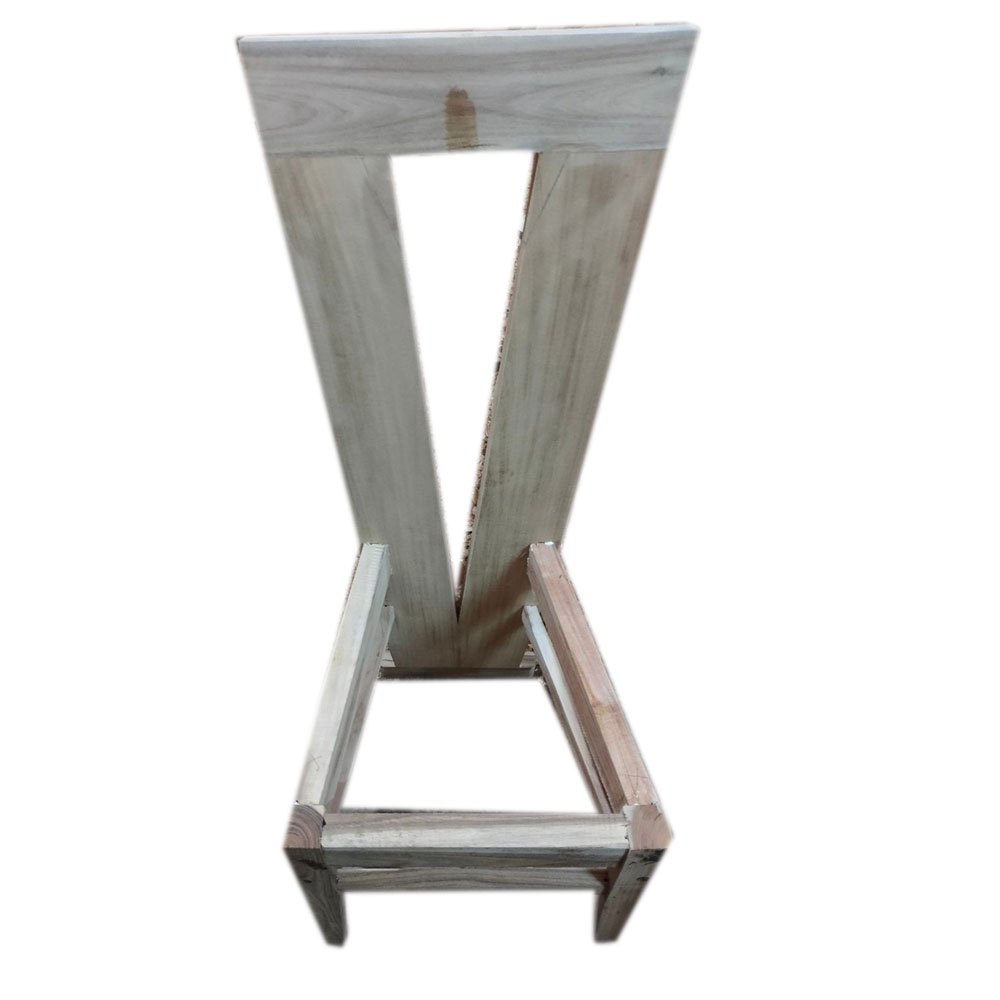 High Back Teak Wood Chair, Without Cushion