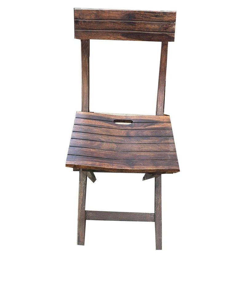 Brown Teak Wood Dining Chair, For Home