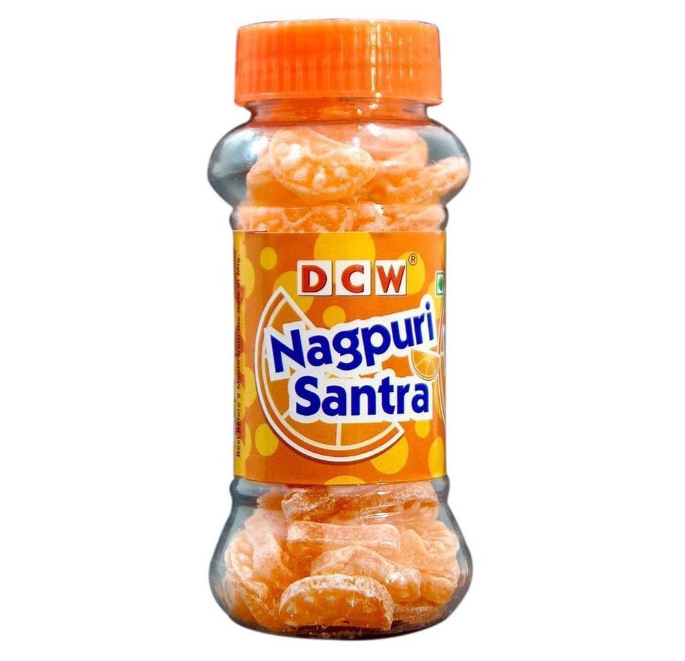 DCW Round Nagpuri Orange Flavor Candy, Packaging Type: Plastic Jar, Packaging Size: 90 Gm
