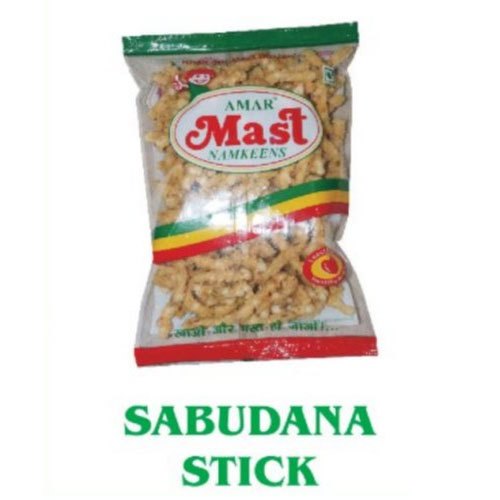 Salted Sabudana Stick Namkeen, Packaging Type: Packet