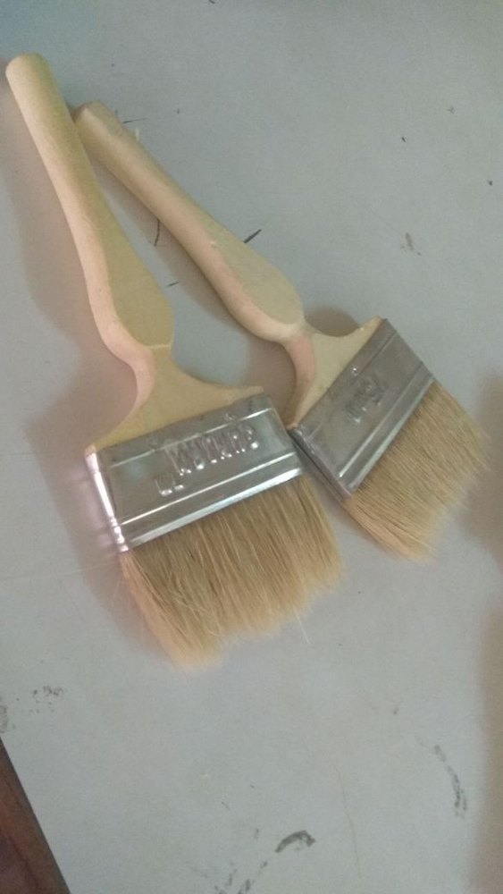 Brown Wooden Brush 3 inch, For Molding