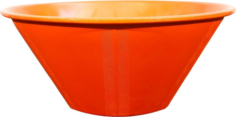 Round ( Base) Orange Plastic Ghamela, For Home