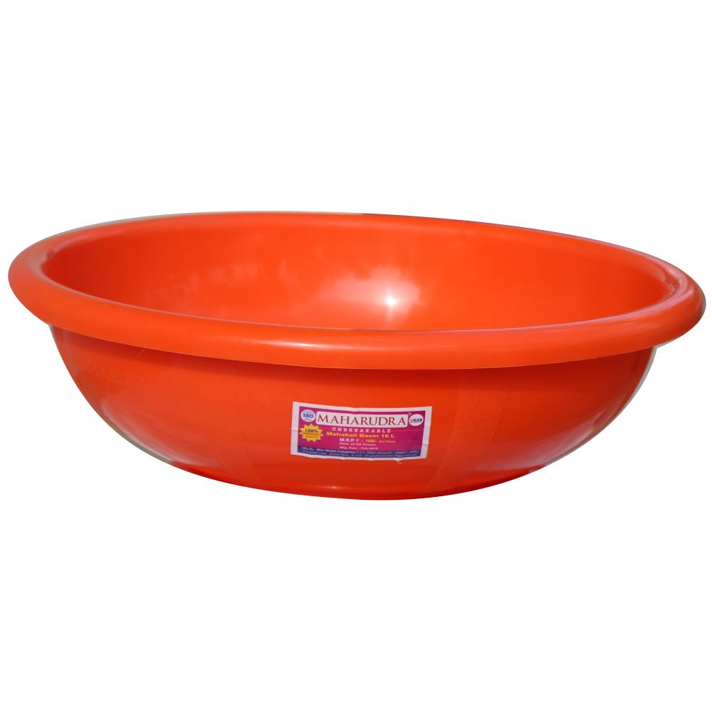 Round Orange 16 Inch Plastic Ghamela