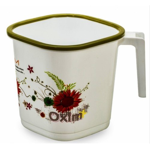 Printed Oxim Square Plastic Mug, for Household