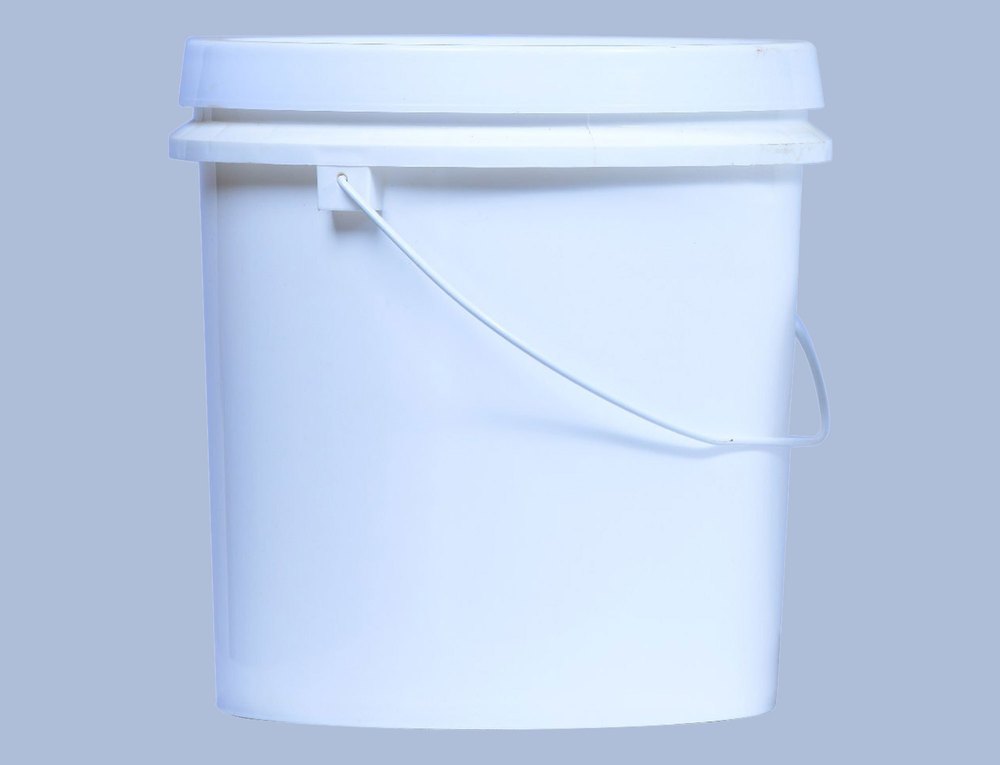 White Plain HDPE Bucket, For Home, Capacity: 5 Kg