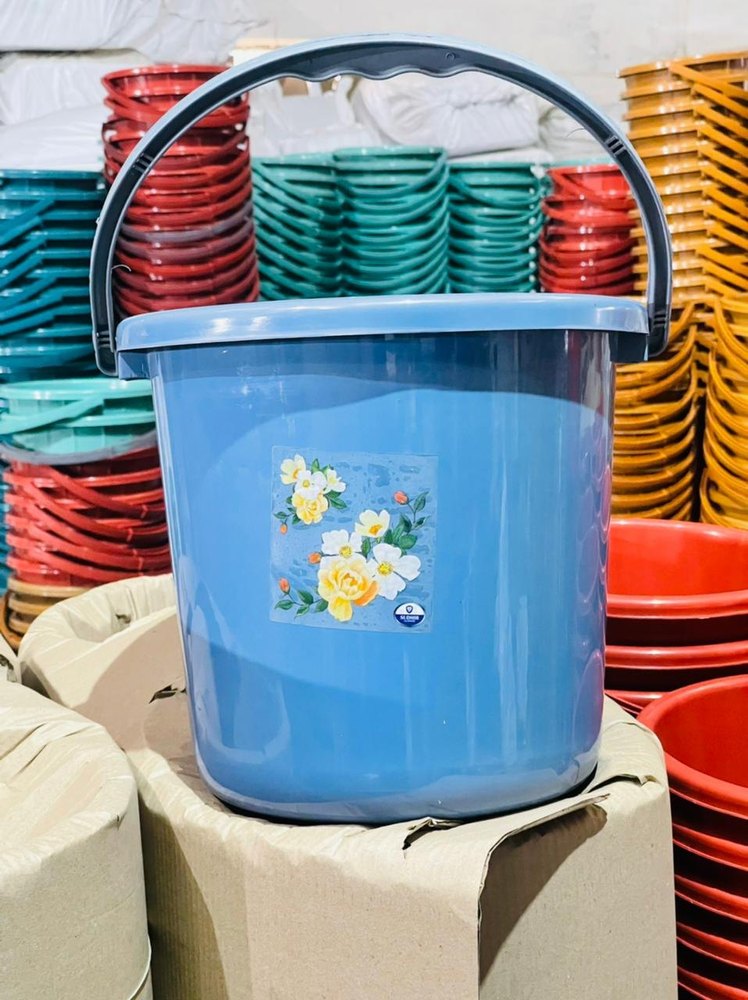 Purple HDPE Bucket, For Household, Capacity: 20 Litre