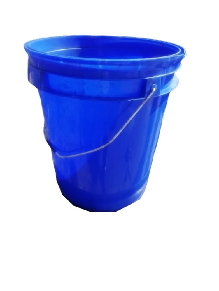 Blue 20Kg HDPE Bucket, For Household, Size: 150mm(Height)