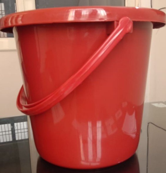 Round Red 20 L Household Water Bucket