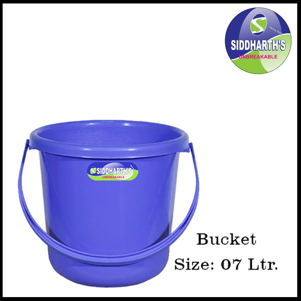 Multicolor Unbreakable Plastic Buckets for Household