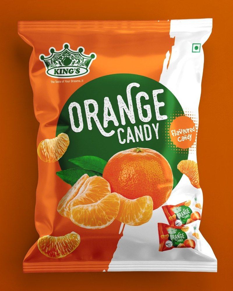 King\'s Orange Flavored Candy, Packaging Type: Packet, Packaging Size: 180 Pcs