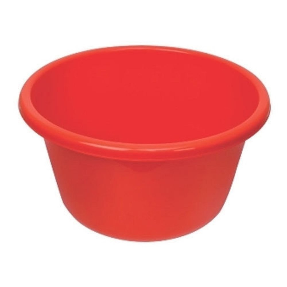 Red Plastic Water Tub, For Bathroom, Capacity: 20 L