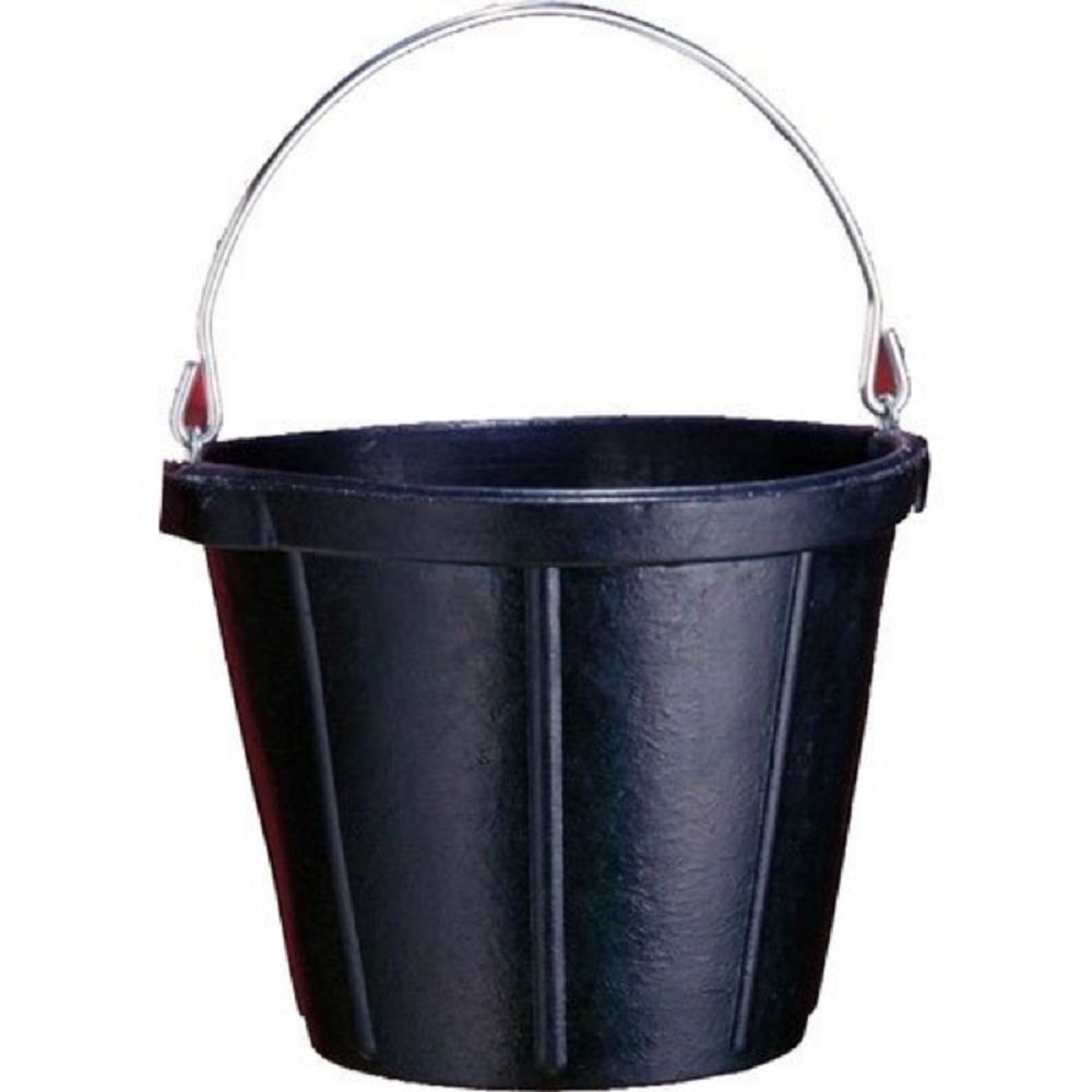 Black Rubber Bucket, For Home, Capacity: 5Litre