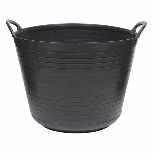 Black Rubber Bucket, Capacity: 10 Litre