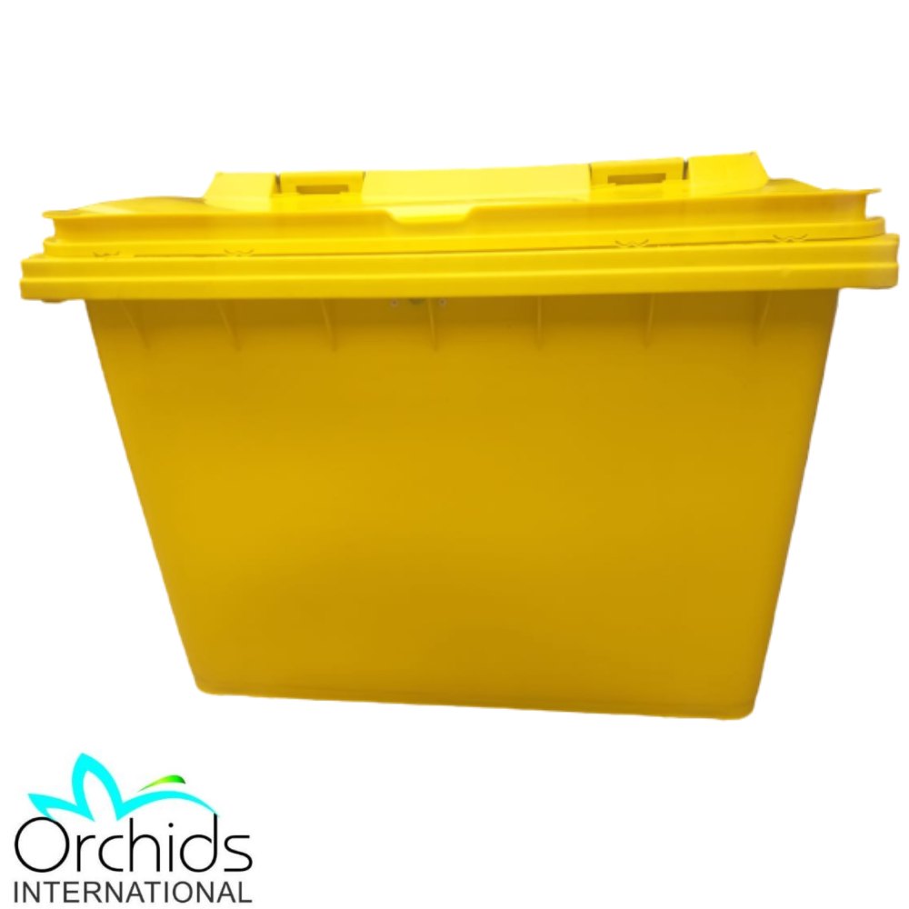 Yellow Open Top Orchids Medical Dustbin 1100 Liters, For Hospital