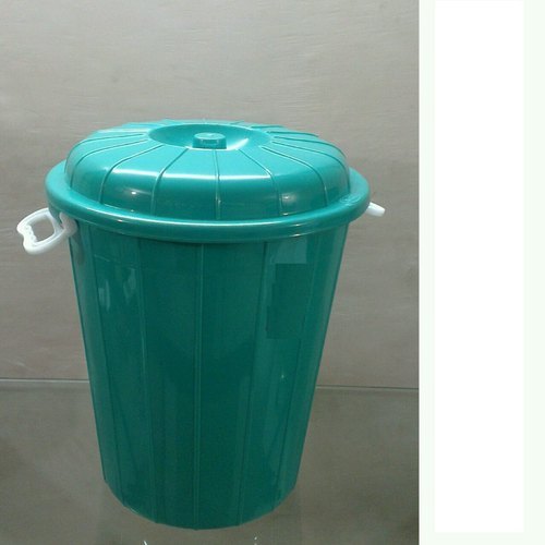 Green, Blue Removal Lid Plastic Garbage Bin, Capacity: 40 Ltr