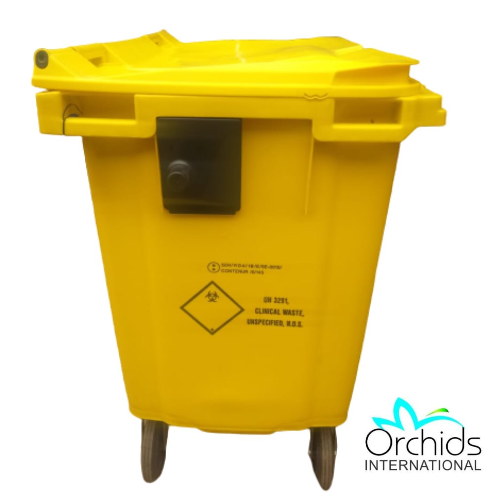 Plastic Rectangular Orchids Medical Dustbin 660 liters, For Hosptial