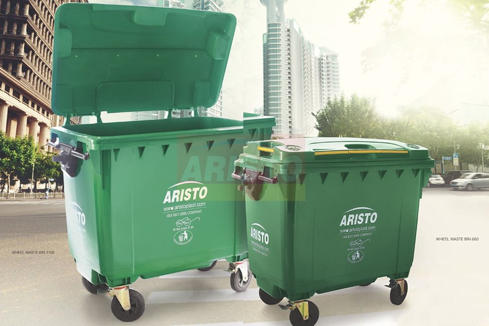 Plastic Wheel Waste Bin 660 Ltr