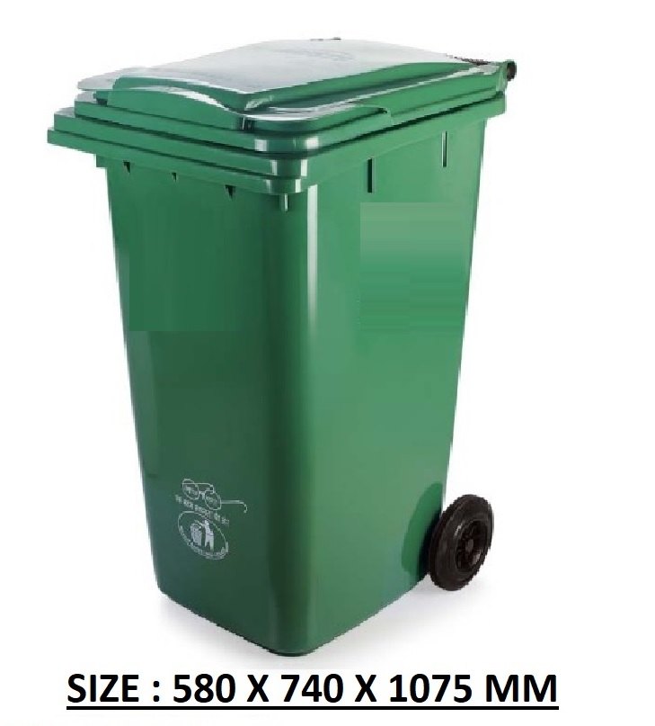 Fibrecrafts India FRP Plastic Wheeled Dustbins, Capacity (litre): 120