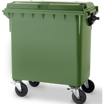 Vedant Corporation Green 660 Liter Wheeled Dustbin