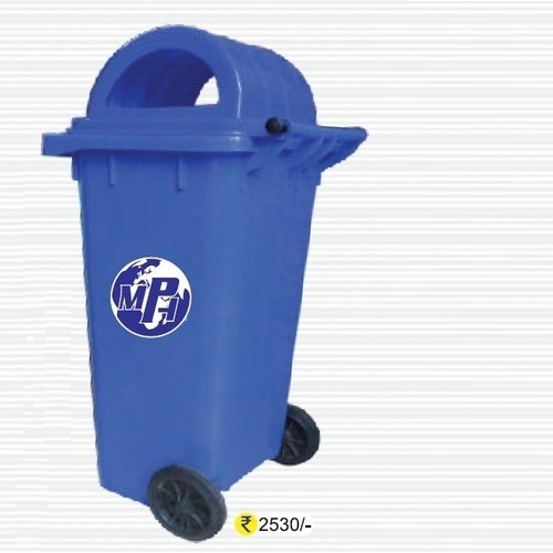 Plastic Blue Wheeled Dustbin