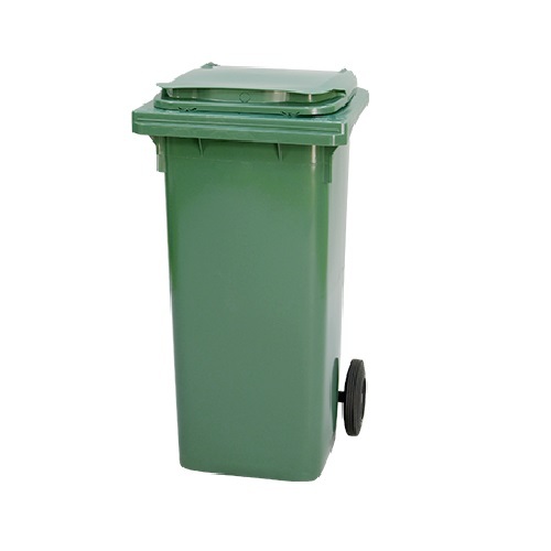 Green Plastic 120 Ltr Garbage Trolley