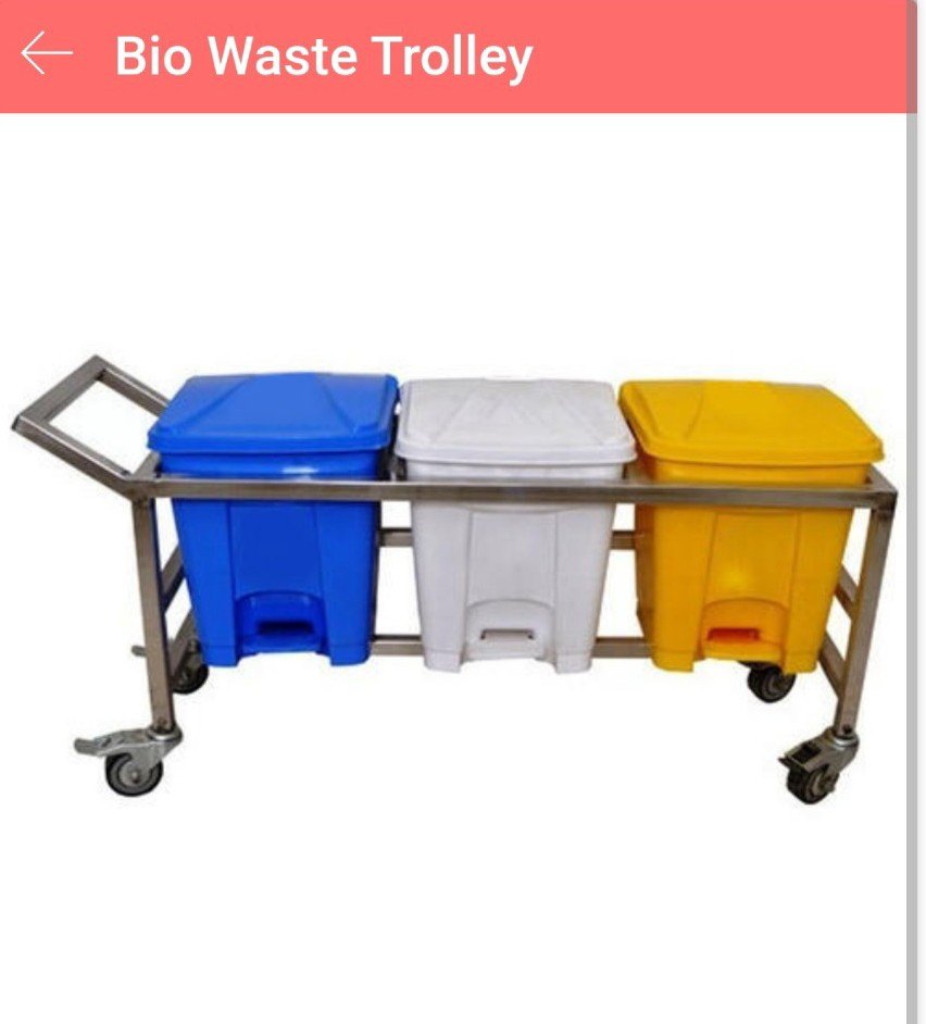 AKMS Bio Waste Trolley, For Hospital