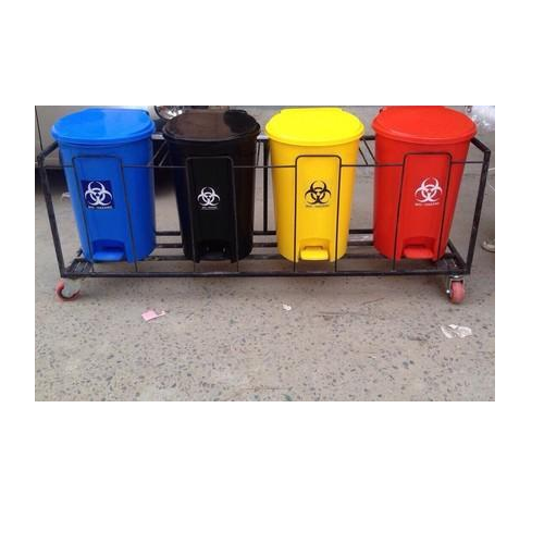 Scope Unlimited Biomedical Waste Bin With Frame For Hospital