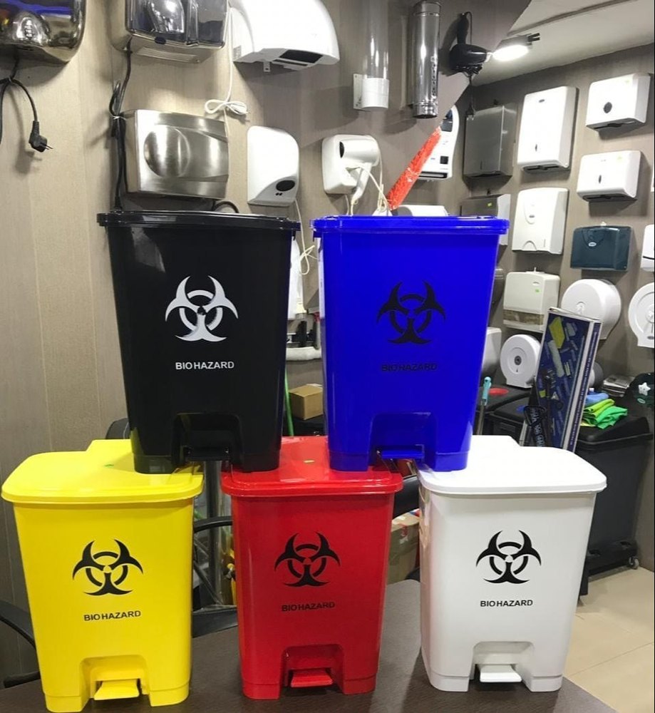 Red Bio Medical Waste Bins For Hospital