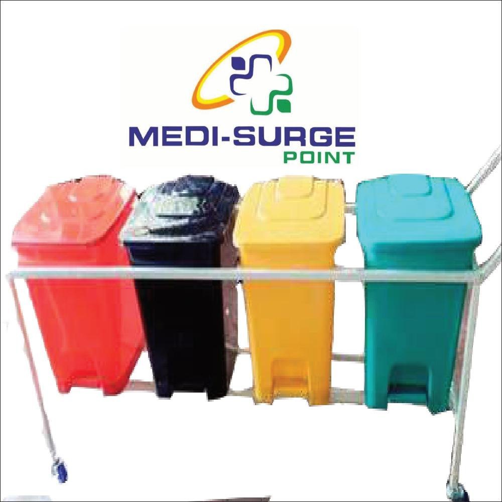 Bio Waste Trolley, For Hospital, Capacity: 16-30 Litre