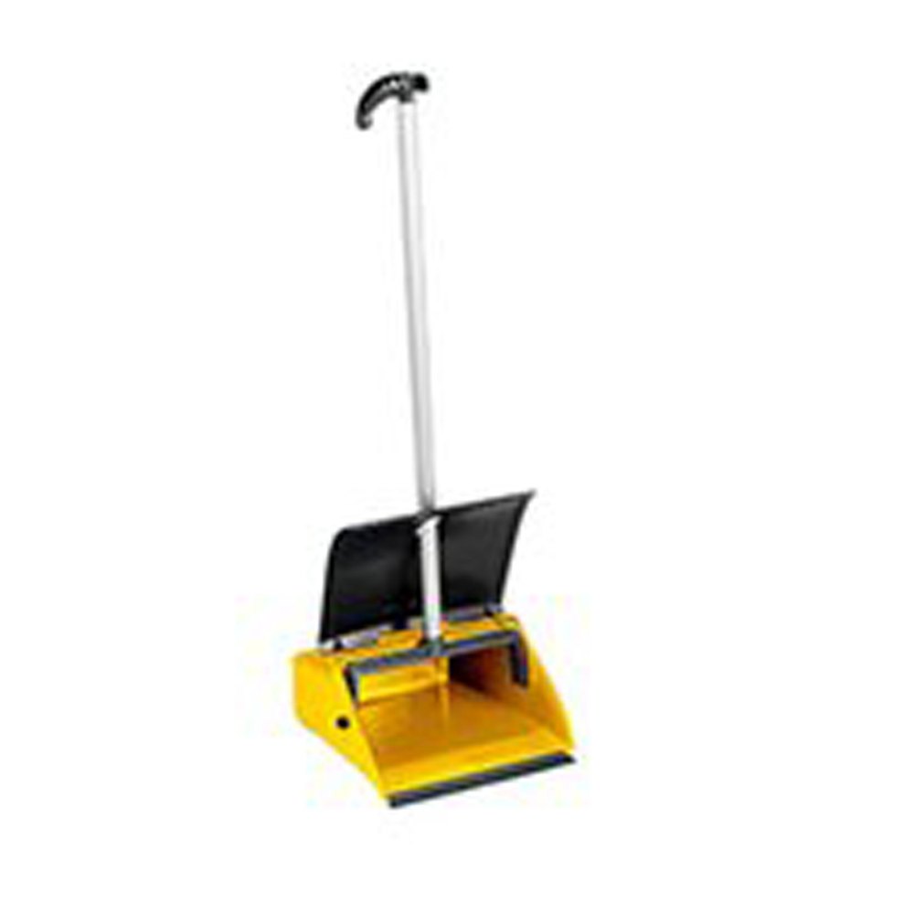 Dust Pan Clip With Cover And Aluminium Handle (yellow) - 28 X29 X 85 Cm