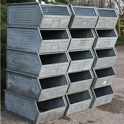 Aluminium Open Top Industrial Metal Bin