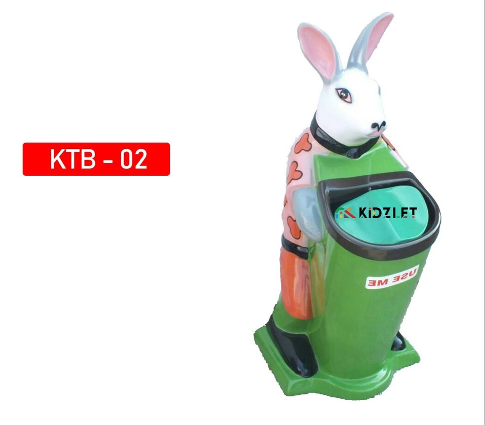 Kidzlet Plastics Trash Bin for Outdoor, Capacity: 11-15 Liters