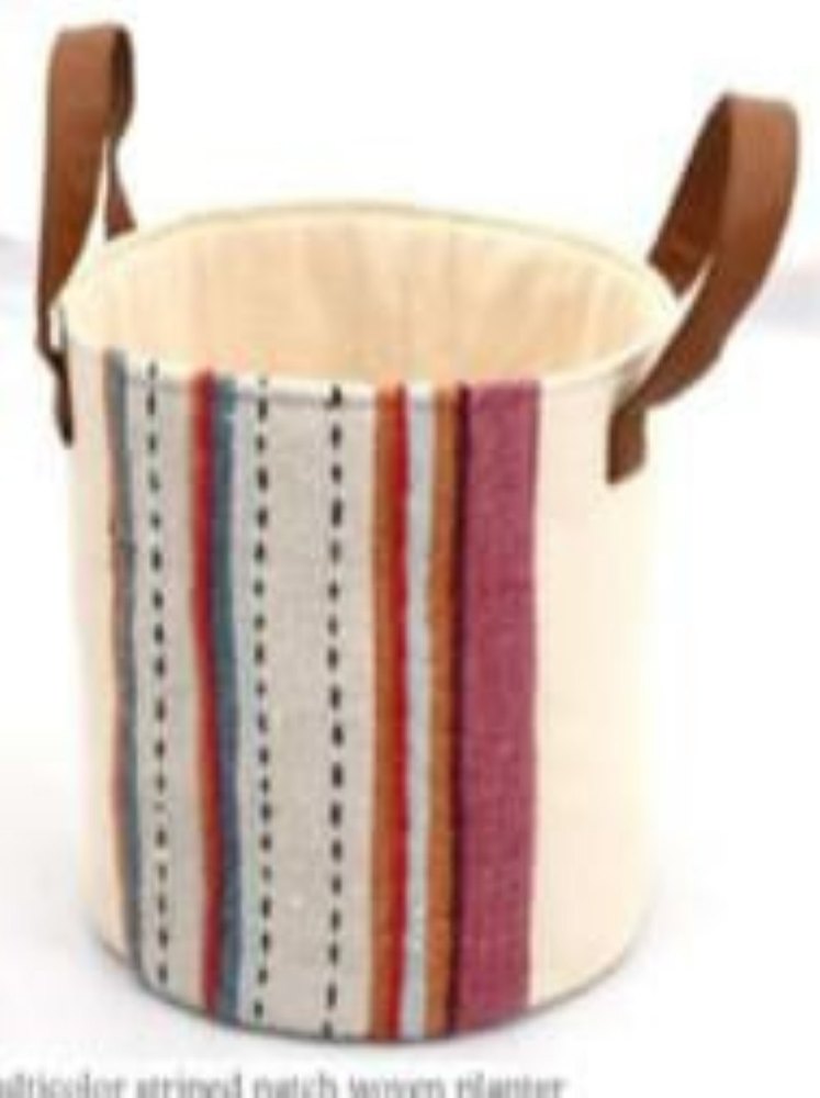 Multicolor Cotton Storage Basket, For Household, Size: 25x25x25 CM