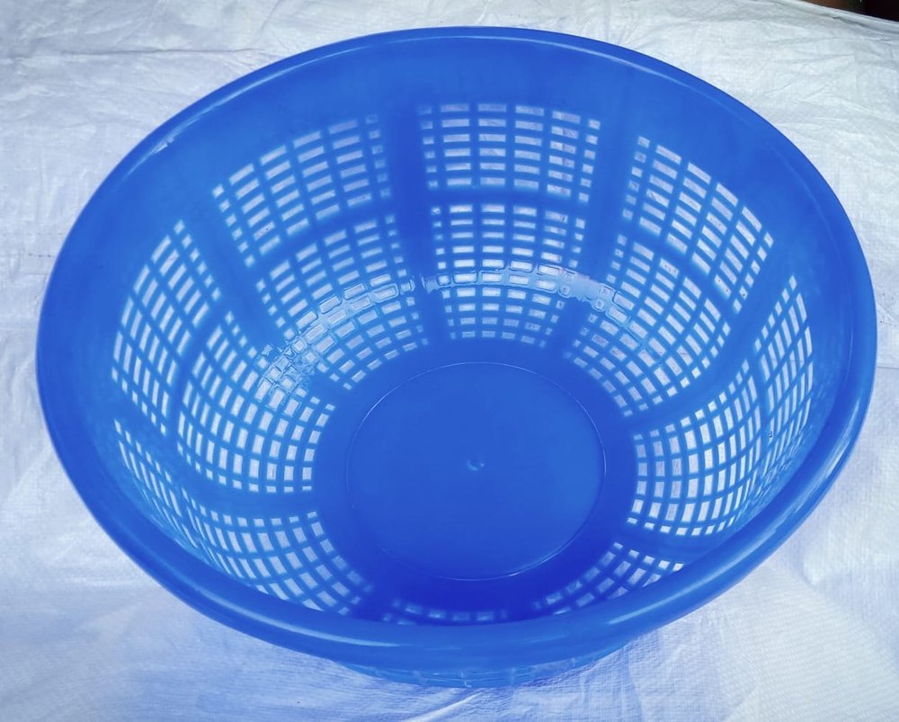 14 Inch Round Plastic Basket, Design/Pattern: Perforated, Size: 360mm