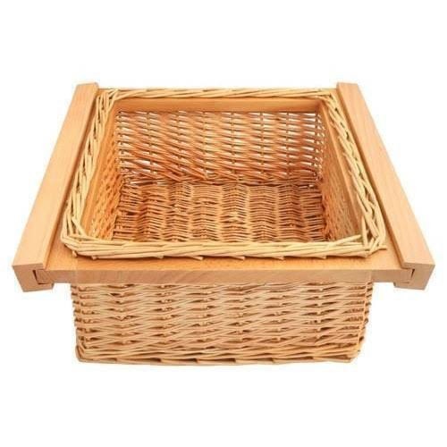 Brown Wooden Wicker Basket, For Kitchen, Size: 450/600 mm