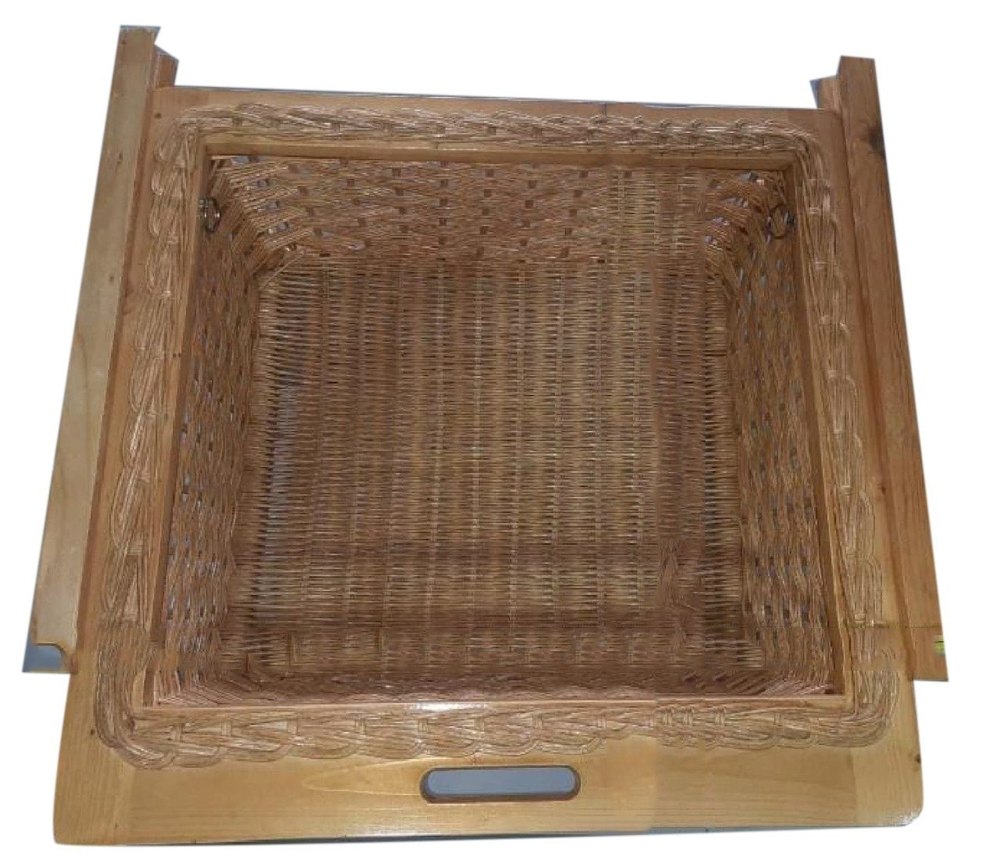 Bamboo Brown Wicker Kitchen Basket