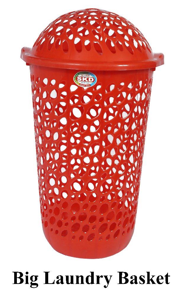 Plastic Big Round Laundry Basket, For Household, office