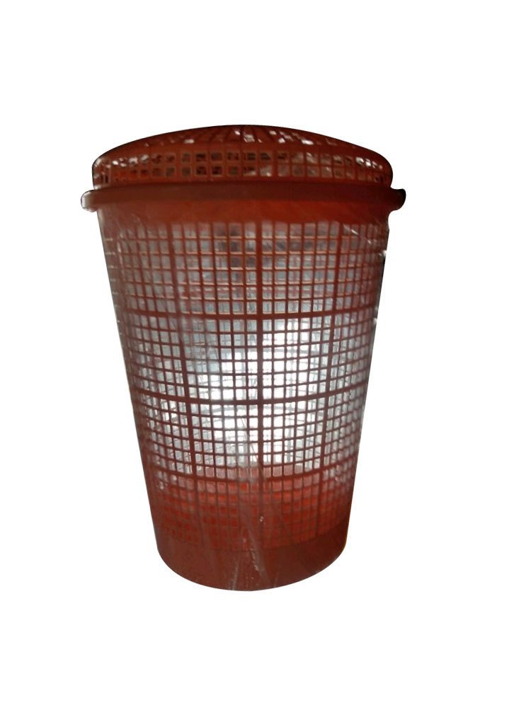 Red Plastic Laundry Basket