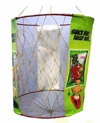 PVC with Iron Wire Display Net Basket for Snacks, For Promotional, Size: 12x14