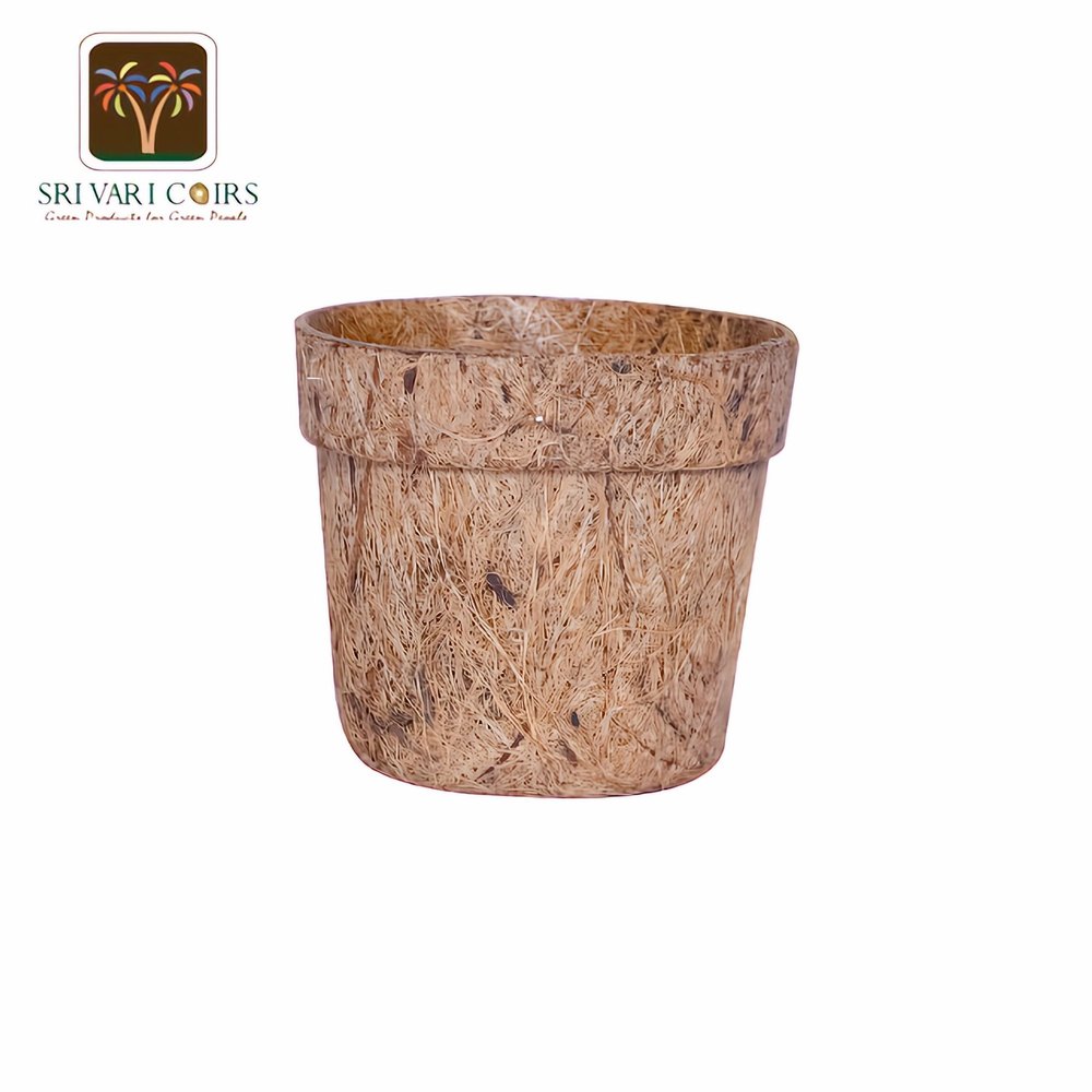 Brown Coco Coir 4 Inch Pot, For Gardening