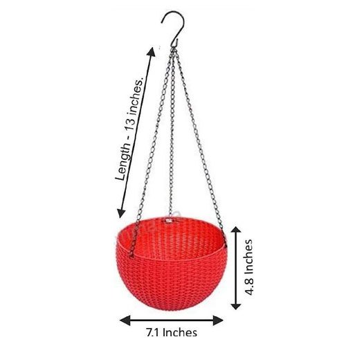 Plastic Round Hanging Euro Basket With Chain