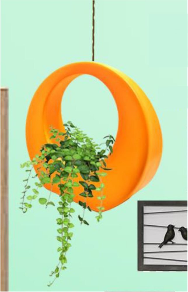 FRP Ring Basket Hanging Planter, For Home