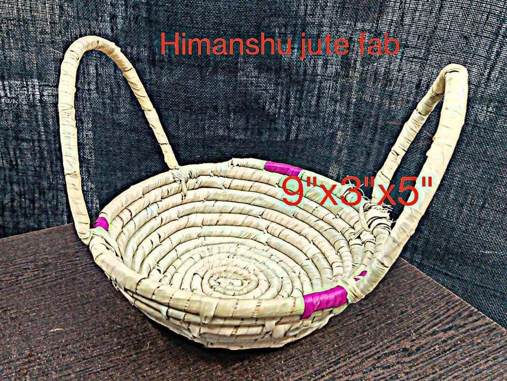 Natural Handmade palm leaf baskets, For Packaging and gifting, Size: 9x5x3