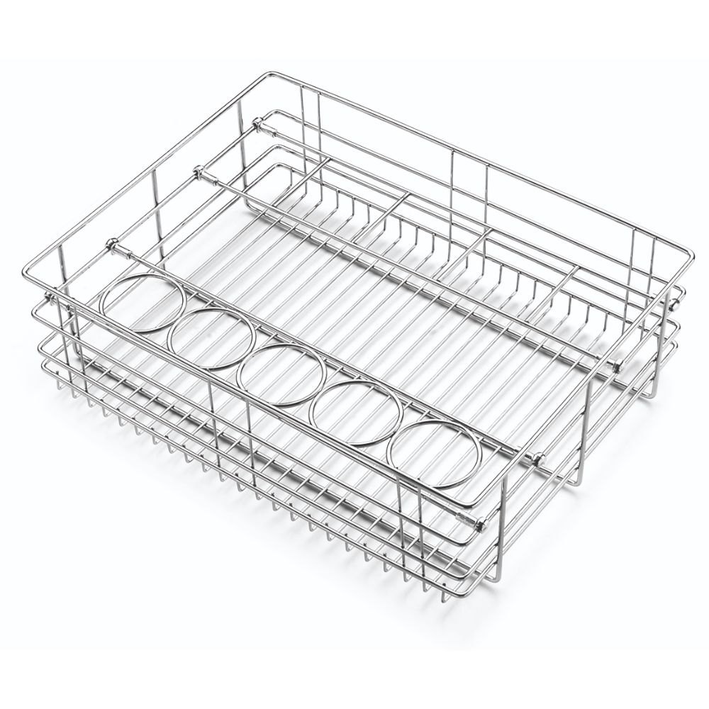 Stainless Steel Bottle Kitchen Basket, For Home, Square