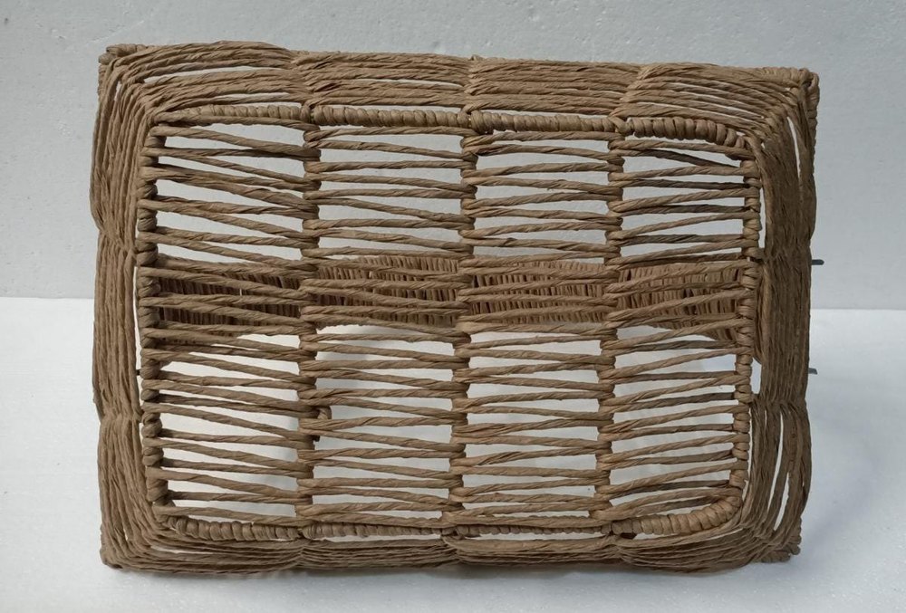 Brown Hand Woven Baskets, For Home, Size: 16x17inch