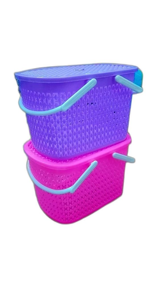 Rectangular Plastic Storage Basket, Size: 10*7*6insh